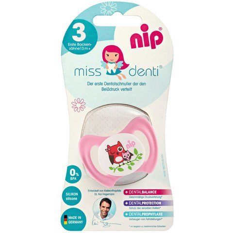 Пустышка NIP Miss Denti 3 13-32 месяцев 31802