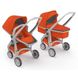 фото Універсальна коляска 2в1 Greentom Upp Carrycot+Reversible (Grey/Orange)
