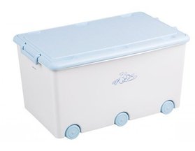 Ящик для игрушек Tega Rabbits KR-010 (white-blue)