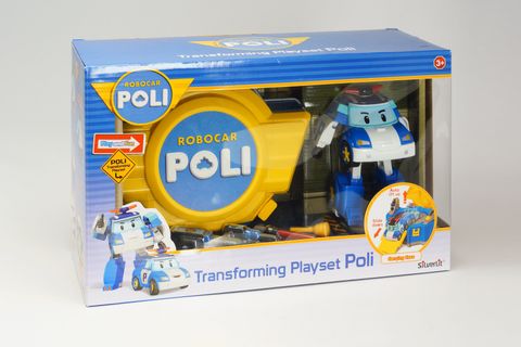Robocar Poli Кейс-трансформер Поли с гаражом 83072