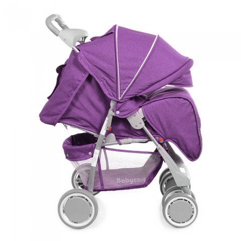Прогулянкова коляска Babycare City BC-5201 Purple в льне