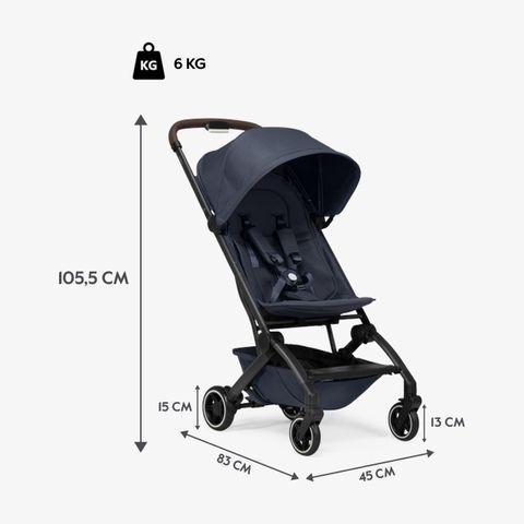 Коляска прогулянкова Joolz Aer+ з бампером і підсклянником Navy blue (310481)