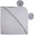 Рушник з капюшоном і вушками Bubaba by FreeON Grey 100х100 см