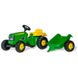 фото Трактор педальный с прицепом Rolly Toys rollyKid John Deere 012190