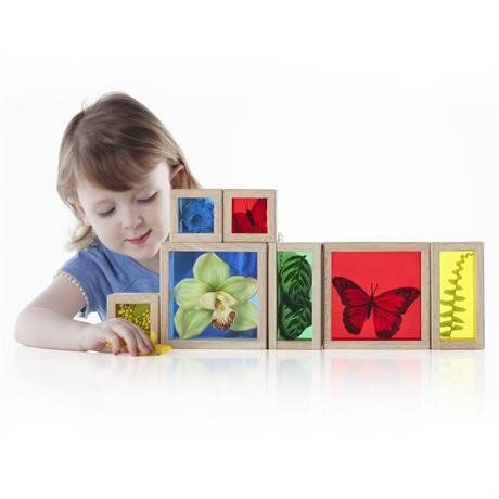 Набір блоків Guidecraft Natural Play Скарби в ящиках, різнокольоровий G3085