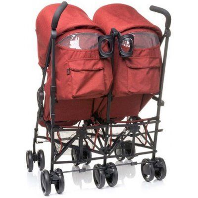 Прогулочная коляска для двойни 4Baby Twins Red