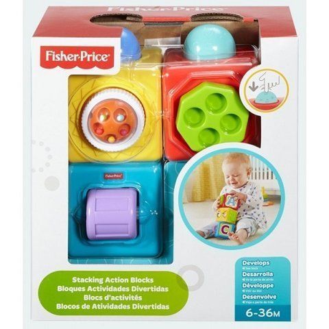 Двигающиеся кубики Яркие Fisher-Price (DHW15)