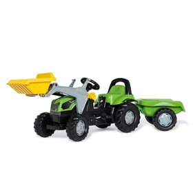 Трактор педальный с прицепом и ковшом Rolly Toys rollyKid Deutz-Fahr 5115 G TB 023196