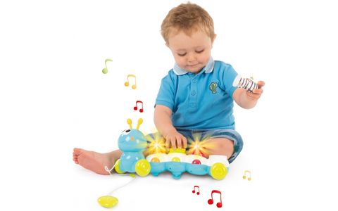 Электронная игрушка Smoby Cotoons Гусеница со звуковыми и световыми эффектами 110422
