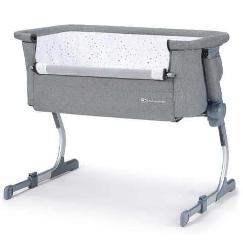 Приставная кроватка-люлька Kinderkraft Uno Up Gray