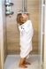 фото Рушник з капюшоном і вушками Bubaba by FreeON TEDDY White 110х75 см
