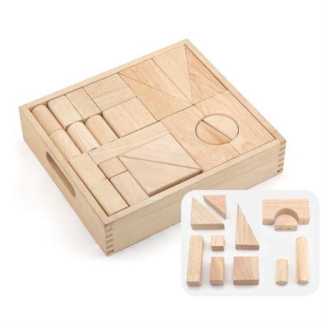 Дерев'яні будівельні кубики Viga Toys нефарбовані 59166