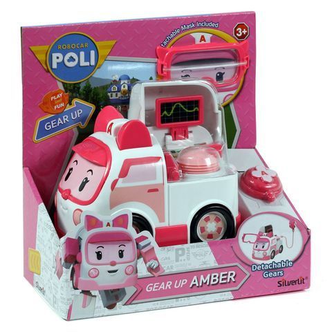 Robocar Poli Машинка Эмбер с аксессуаром 83393