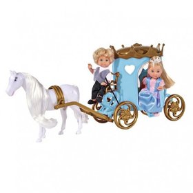 Ляльковий набір Simba Еві і Тіммі Карета принцеси з конем 5738516