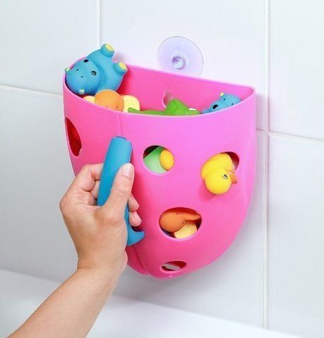 Корзина для игрушек в ванную BabyOno 262 (розовый)