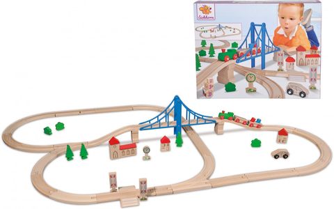 Игровой набор Eichhorn Железная дорога. Путешествие через мост 100001264