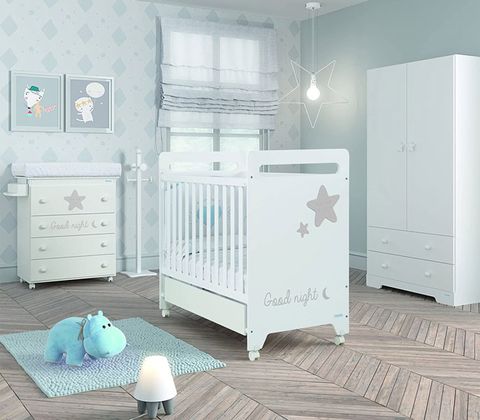 Детская кроватка Micuna Istar White-Grey