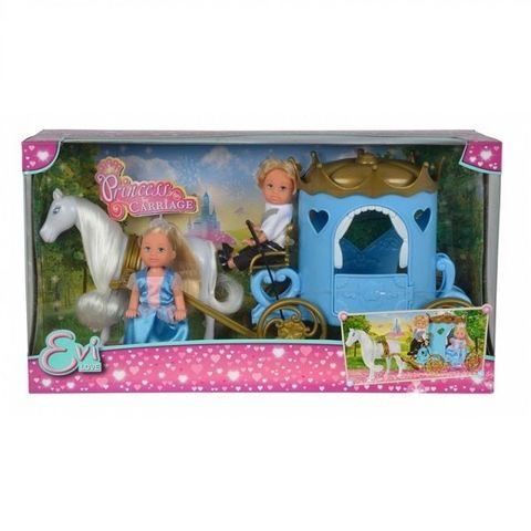 Ляльковий набір Simba Еві і Тіммі Карета принцеси з конем 5738516