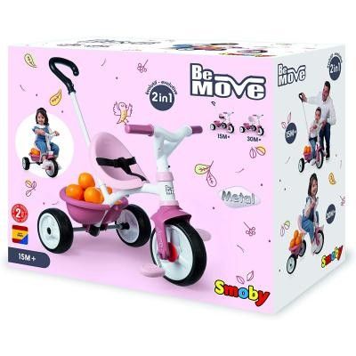 Велосипед триколісний 2в1 Smoby Be Move рожевий 740332