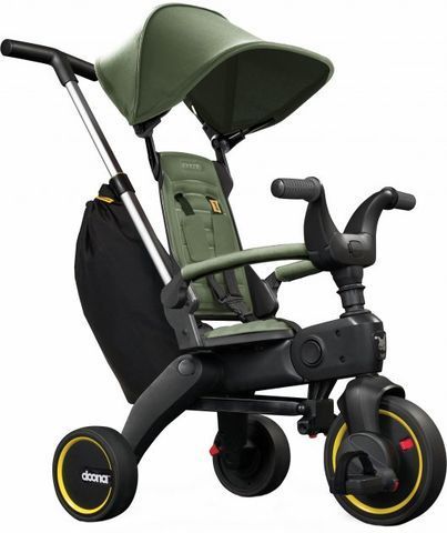 Складной трехколесный велосипед Doona Liki Trike S3 Desert Green
