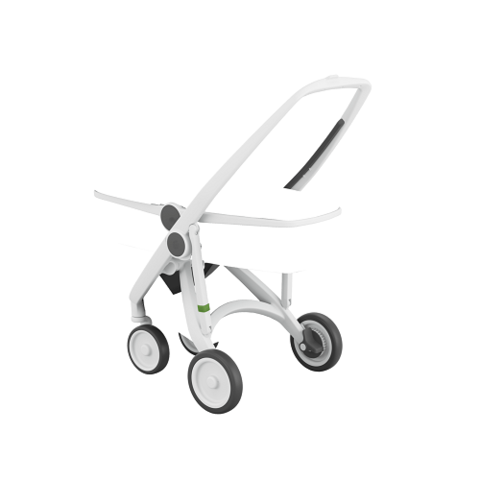 Классическая коляска Greentom Upp Carrycot (White/Black)