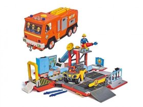 Рятувальна станція-машинка 2в1 Пожежний Сем Simba 9251029
