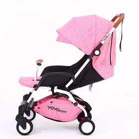 Прогулочная коляска Yoya Care белая рама/розовый