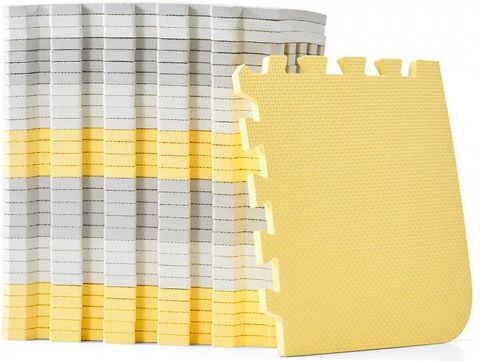 Розвиваючий килимок-пазл Kinderkraft Luno Yellow