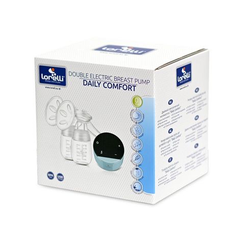 Молокоотсос электрический двойной Lorelli Daily Comfort blue