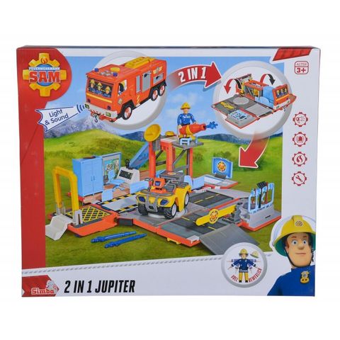 Рятувальна станція-машинка 2в1 Пожежний Сем Simba 9251029