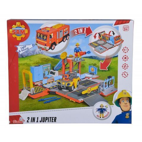 Cпасательная станция-машинка 2в1 Пожарный Сэм Simba 9251029