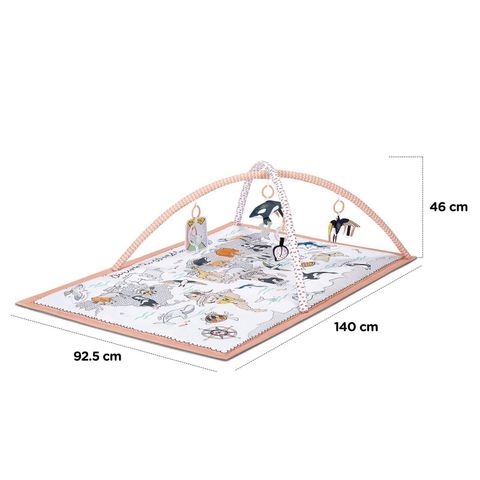Розвиваючий килимок-палатка 3в1 Kinderkraft Tippy