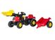 фото Трактор педальный с прицепом и ковшом Rolly Toys (023127)