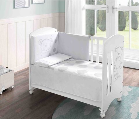 Дитяче ліжечко Micuna Sweet Bear Basic White