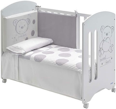 Дитяче ліжечко Micuna Sweet Bear Basic White