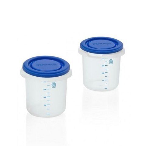 Термосумка с 2 мерными стаканами для еды Miniland Pack-2-Go Hermisized Blue 89071