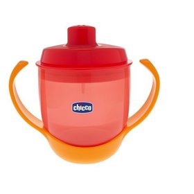 Чашка-непроливайка Chicco Meal Cup (180мл/12м+) оранжевый (06824.70)