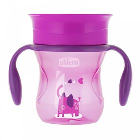 Чашка-непроливайка Chicco Perfect Cup 06951.10 (200мл/12м+) розовый