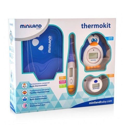Комплект из 3 цифровых термометров Miniland Thermokit синий 89080