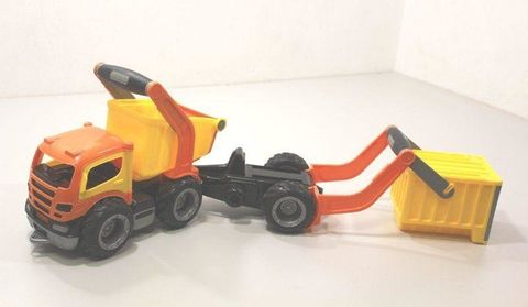 Игрушка Polesie "ГрипТрак", автомобиль-самосвал с полуприцепом (в коробке) (37466)