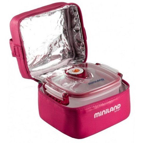 Термосумка с 2 вакуумными судочками Miniland Pack-2-Go Hermifresh Pink 89139