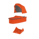 Текстильний комплект для люльки Greentom Upp Carrycot (Orange)