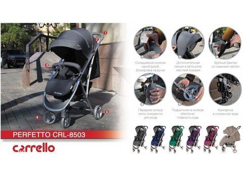 Прогулочная коляска Carrello Perfetto CRL-8503 Amethyst
