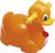 Детский горшок с ручками OK Baby Quack (оранжевый)