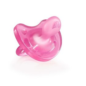 Пустышка Chicco Physio Soft (литая силикон) 12м+ (1 шт) розовый