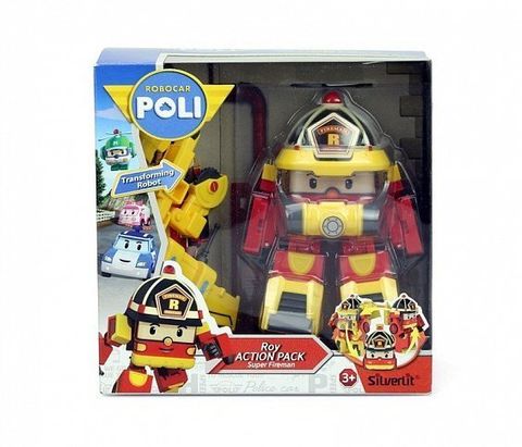 Robocar Poli Рой трансформер в костюме супер-пожарника 83314