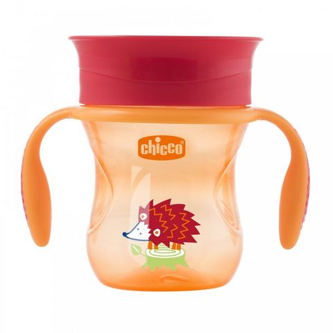 Чашка-непроливайка Chicco Perfect Cup 06951.30R (200мл/12м+) оранжевый