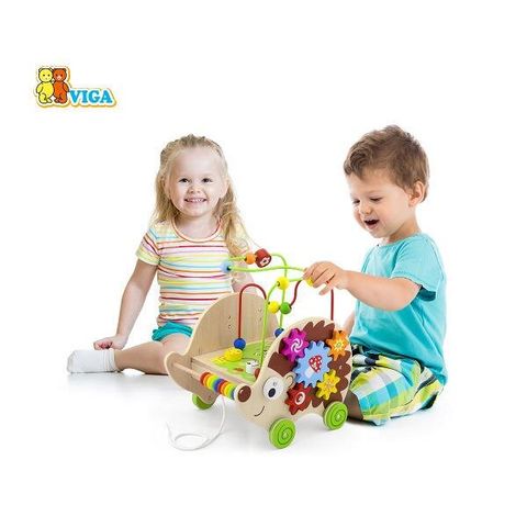 Іграшка-каталка 4в1 Viga Toys Їжачок 50012