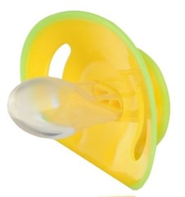 Пустышка силиконовая симметричная желтая Baby Ono 0-6м (1217/02)