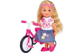 Кукольный набор Еви На трехколесном велосипеде Simba 5733347